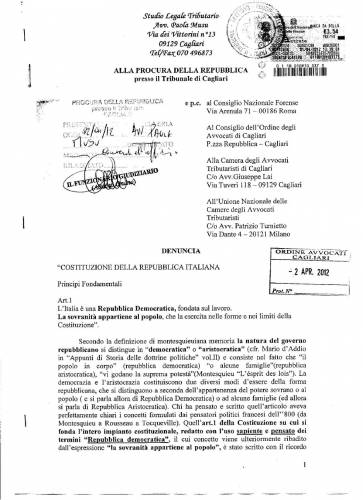 COSA SI RISCHIA, E NON, CON LA DENUNCIA DI GOLPE FINANZIARIO