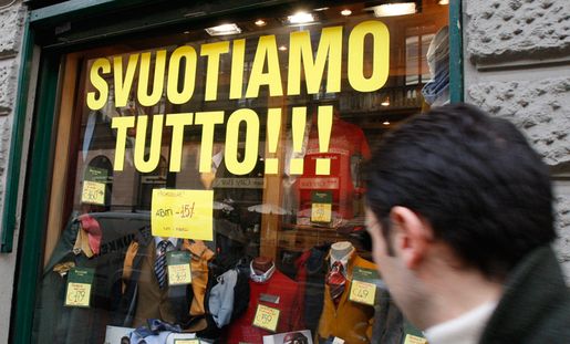 11 SEGNI CHE L'ITALIA STA FINENDO IN UNA DEPRESSIONE ECONOMICA