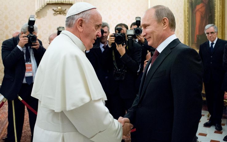 PUTIN IN ITALIA CON UNA DELEGAZIONE MONSTRE