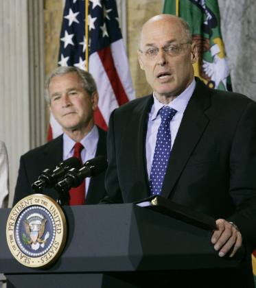 HENRY PAULSON HA PERSO IL CONTROLLO DELLA FINANZA E DELL' ECONOMIA USA