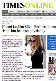 IL TIMES E BERLUSCONI: MACCHE’ NOEMI