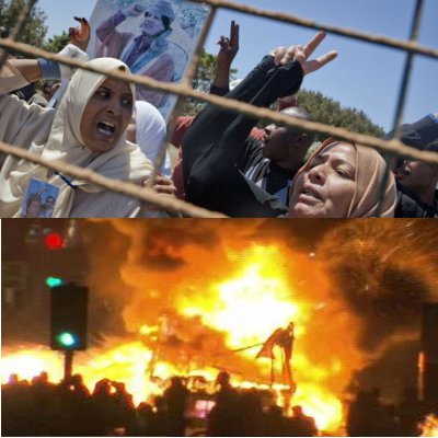CHE RIDERE: TRIPOLI CALMA MENTRE LONDRA IN FIAMME