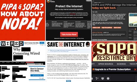 IL BLACKOUT DI PROTESTA PER IL SOPA STORIA