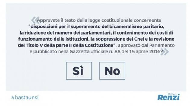 Riflessioni sul referendum del 4 Dicembre 2016
