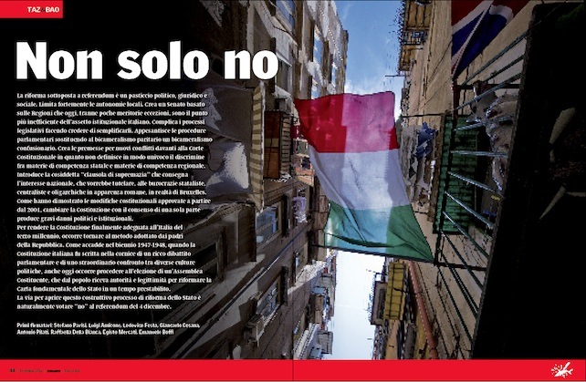 Io, astensionista, voto No, convinto dal fronte del Sì