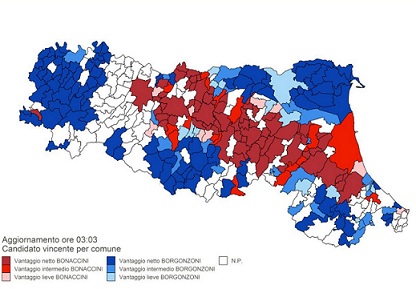 Il segno rosso del “coraggio” in Emilia Romagna