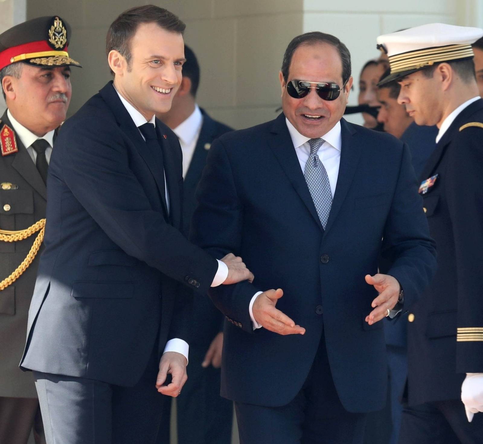 Emmanual Macron VS Abdel Fattah Al Sisi