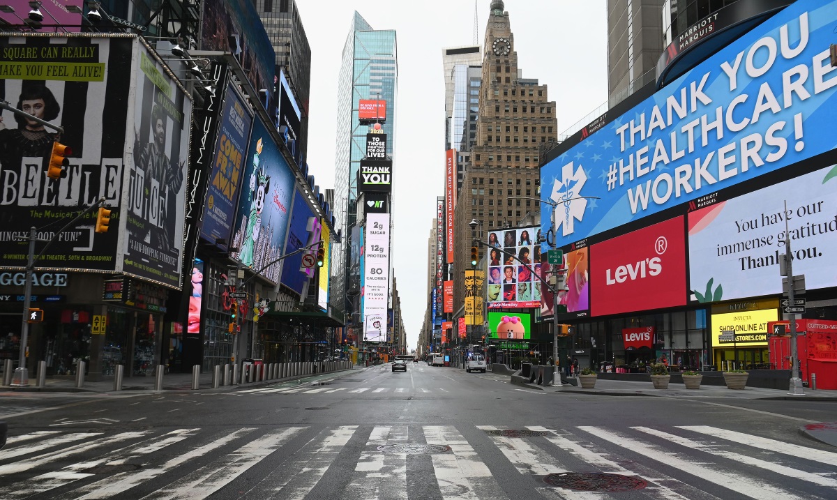 New York deserta per coronavirus