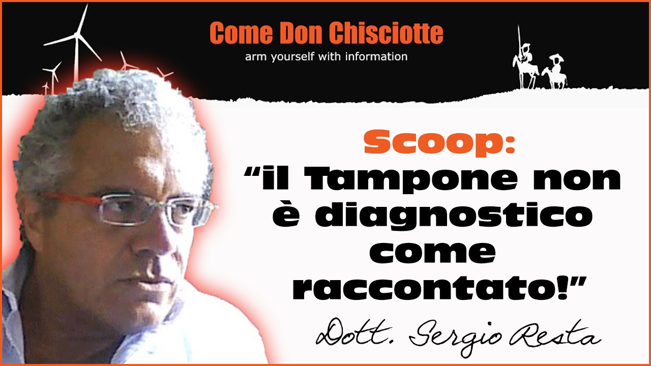Esclusivo! Il tampone non è diagnostico come raccontato!
