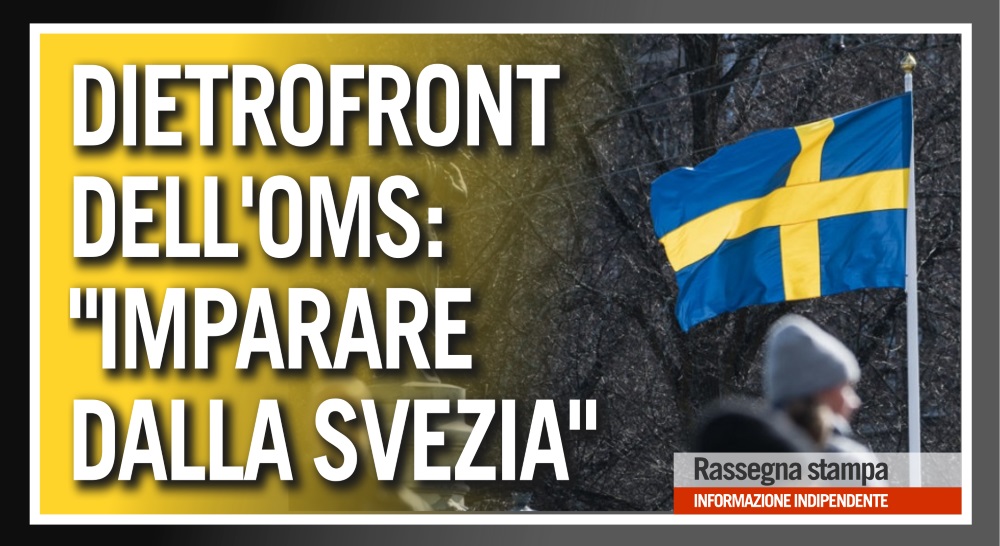 Incredibile dietrofront dell'OMS: "Imparate dalla Svezia" - TG ComeDonChisciotte 17 Settembre 2020