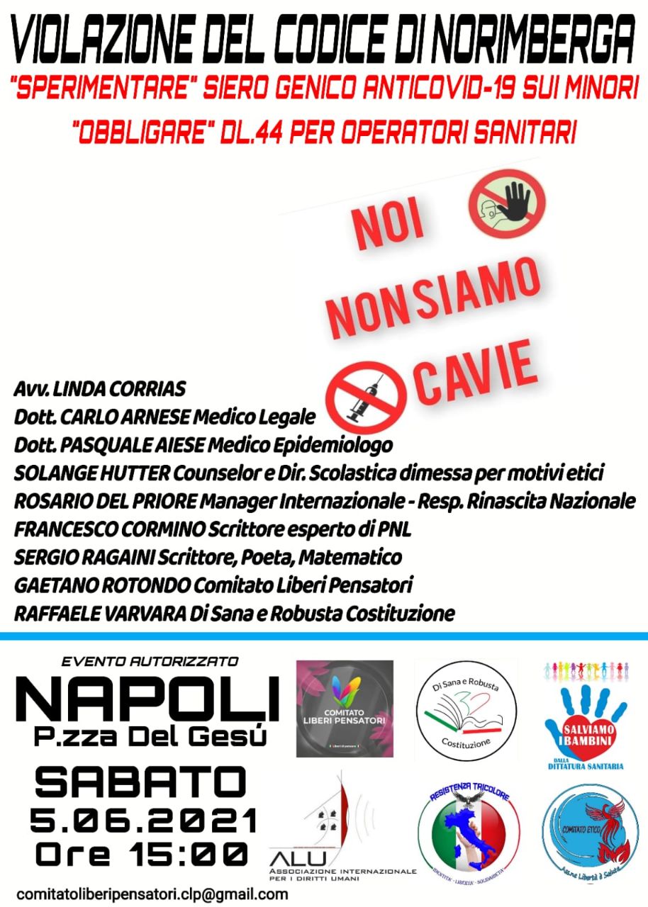 Manifestazione Napoli - Noi Non Siamo Cavie