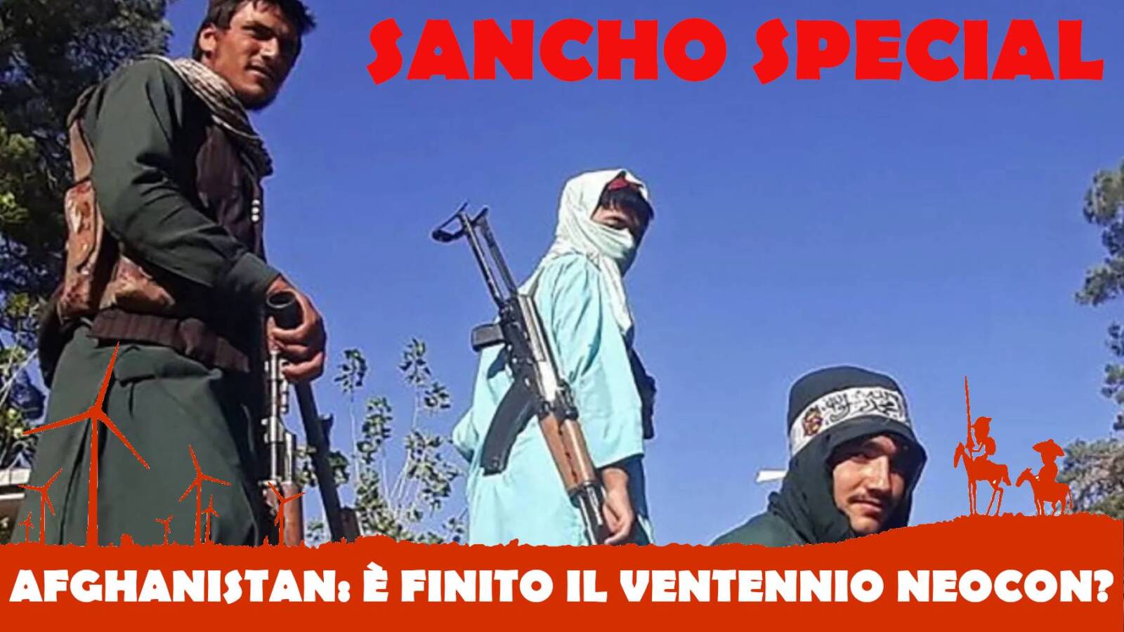 In questa foto scattata il 13 agosto 2021, combattenti talebani stanno su un veicolo lungo il bordo della strada a Herat, la terza città più grande dell'Afghanistan, dopo che le forze governative si sono ritirate il giorno prima dopo settimane di assedio.