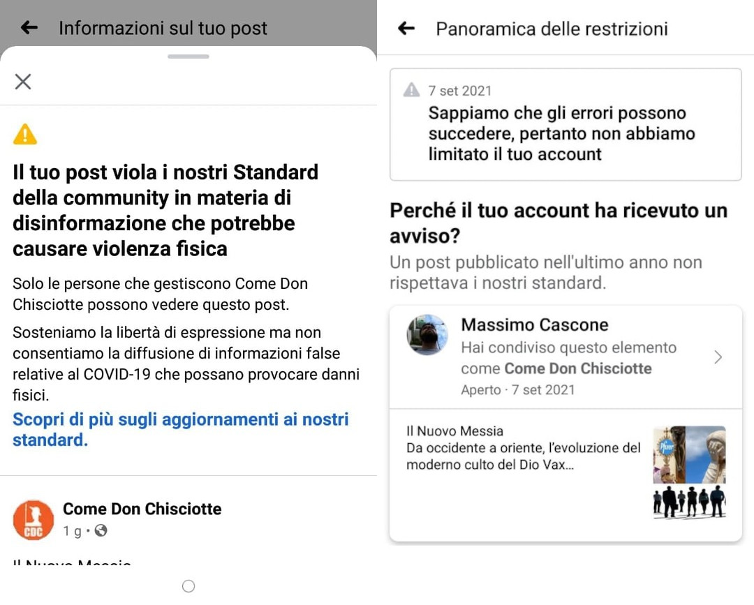 cdc censura il nuovo messia