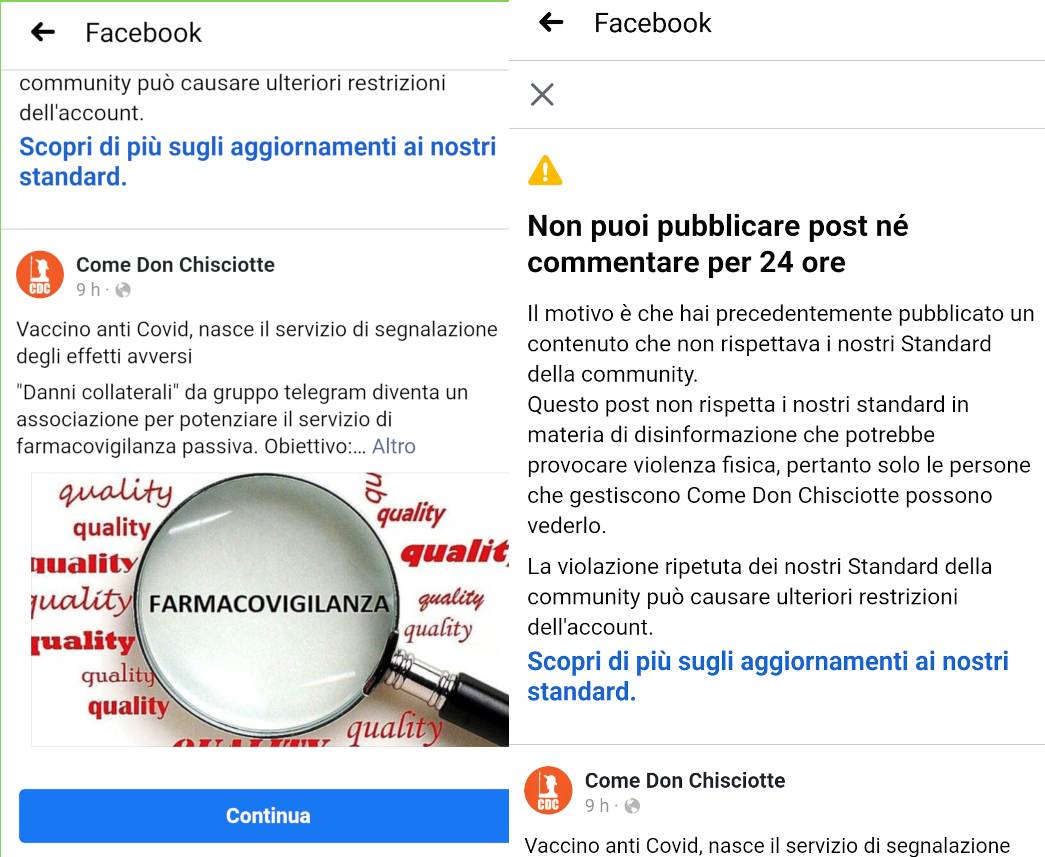 cdc censura effetti collaterali vaccino