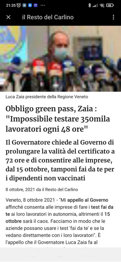 zaia green pass