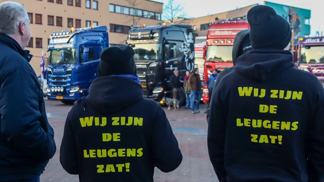 Camionisti olandesi iniziano la protesta
