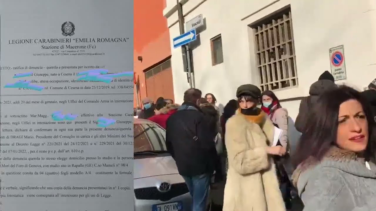 Denunce a Draghi e Figliuolo da tutta Italia