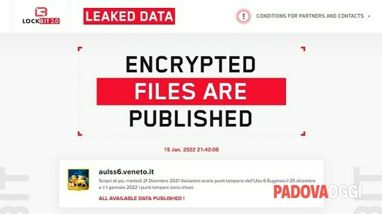 hacker padova online dati sanitari dei pazienti