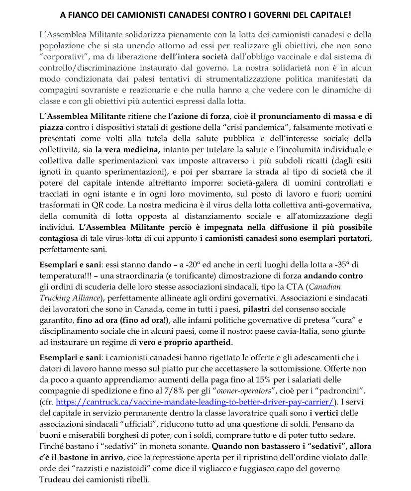 Assemblea Militante Camionisti Canadesi