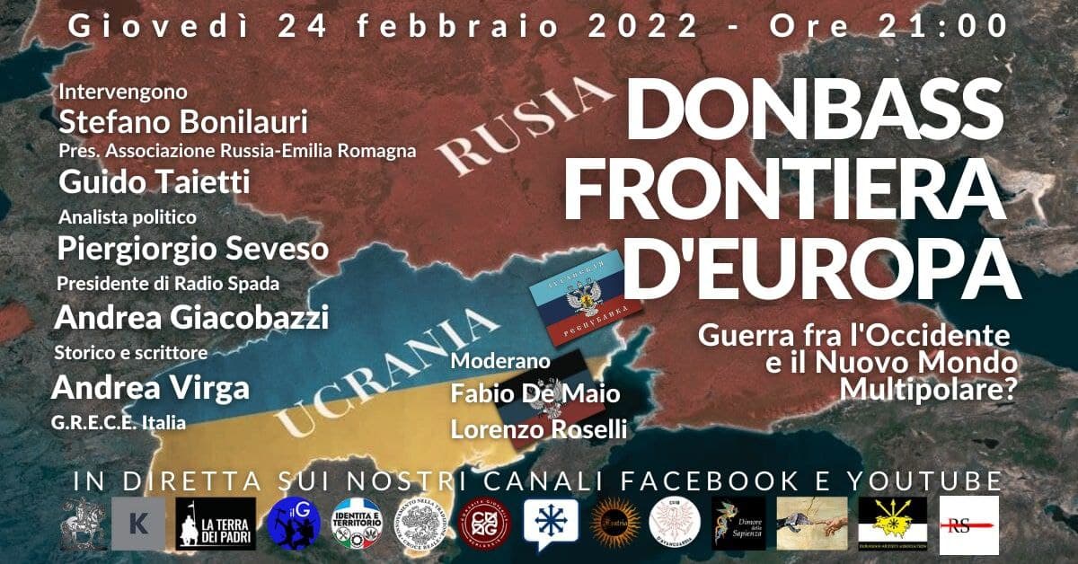 Donbass frontiera d'Europa: Guerra fra l'Occidente e il Nuovo Mondo multipolare? - DIRETTA VIDEO
