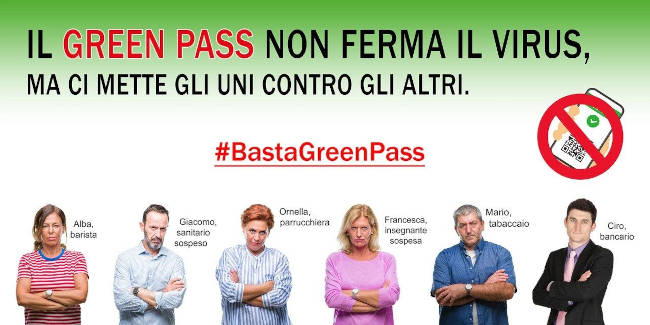 manifesto no green pass