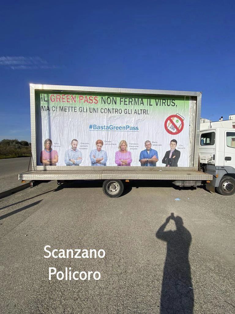 manifesti no green pass 