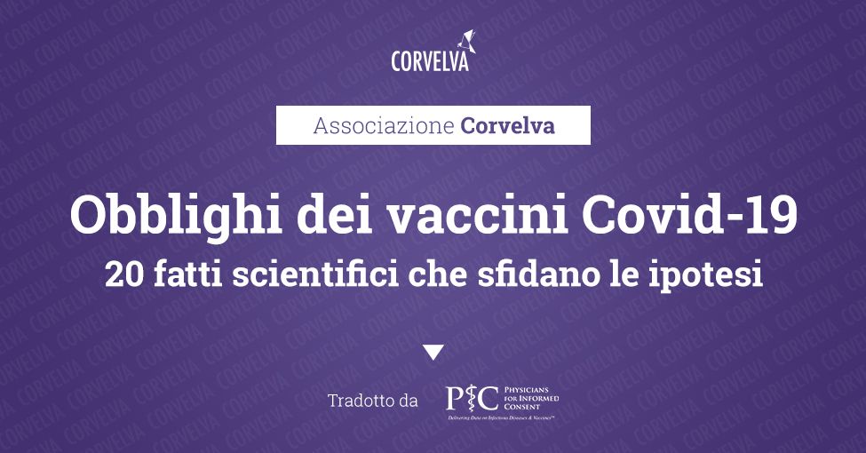 Obbligo vaccinale: 20 fatti scientifici per dire NO