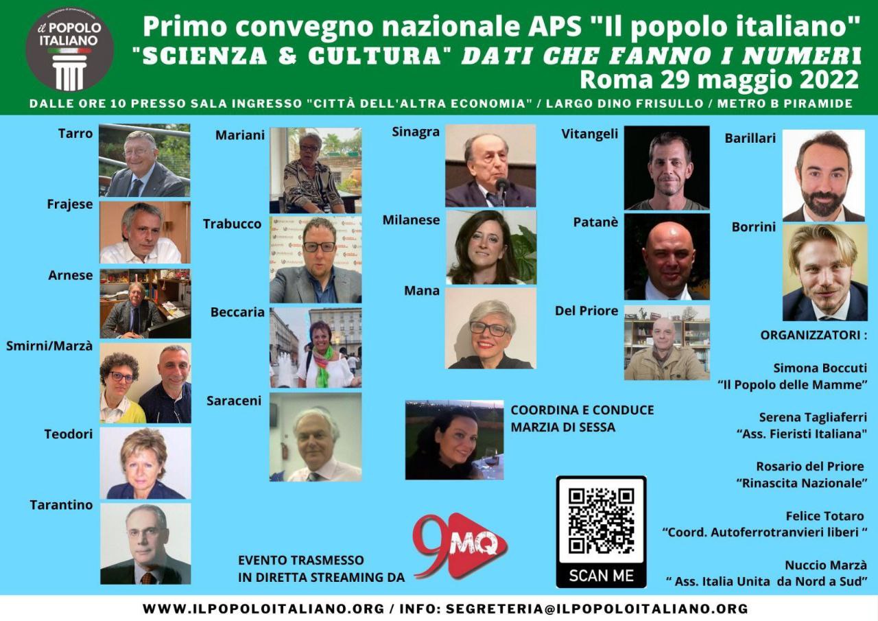 Roma, "Scienza e Cultura" a Convegno dati alla mano: "Ecco la Verità su oltre 2 anni di dati falsificati"
