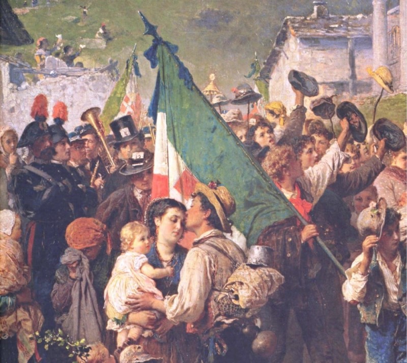 Dipinto risorgimento bacio