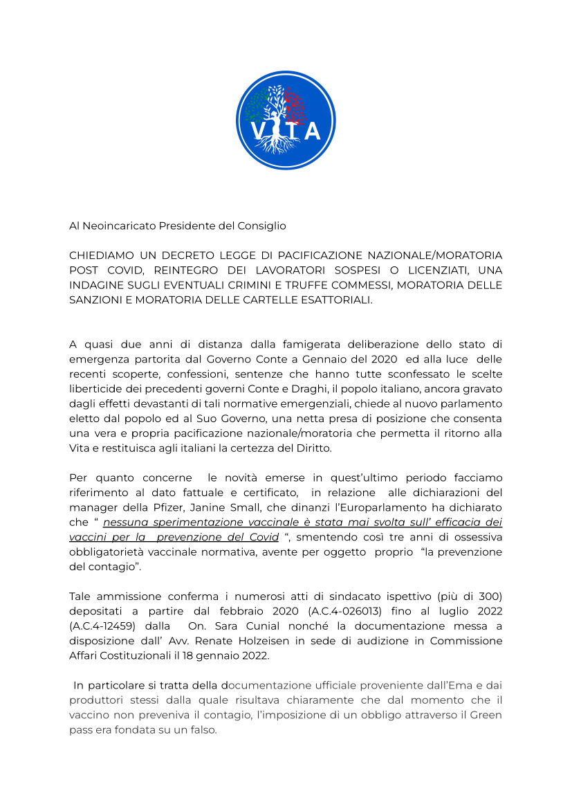 Moratoria Covid VITA