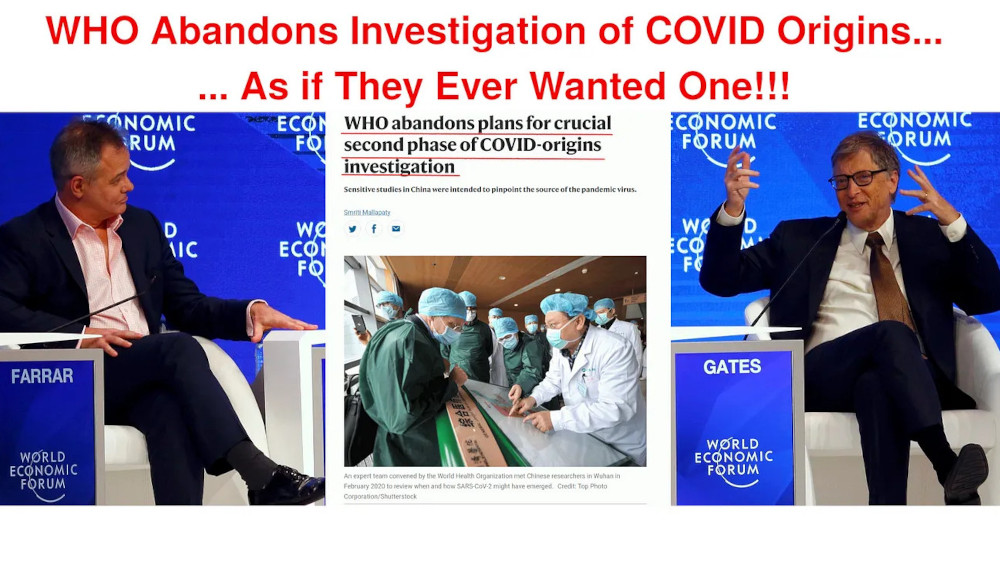 L'OMS "abbandona il progetto di indagine sull'origine della Covid-19." Un perfetto insabbiamento?