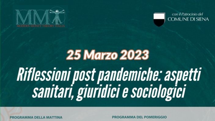 MMT Italia promuove gli Stati Generali sull'Emergenza Covid con Bolgan, Mattei e Donzelli