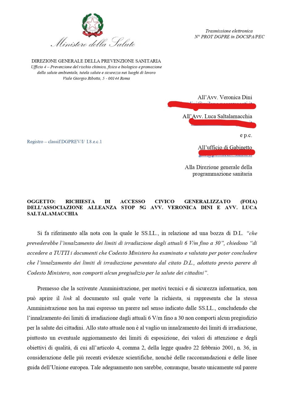 accesso agli atti 5g