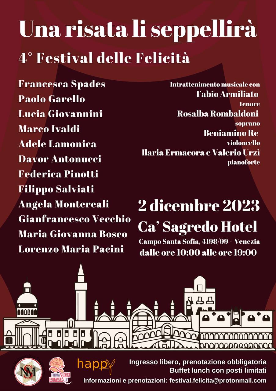 Professori e studenti insieme al IV Festival della Felicità: "Una risata li seppellirà"