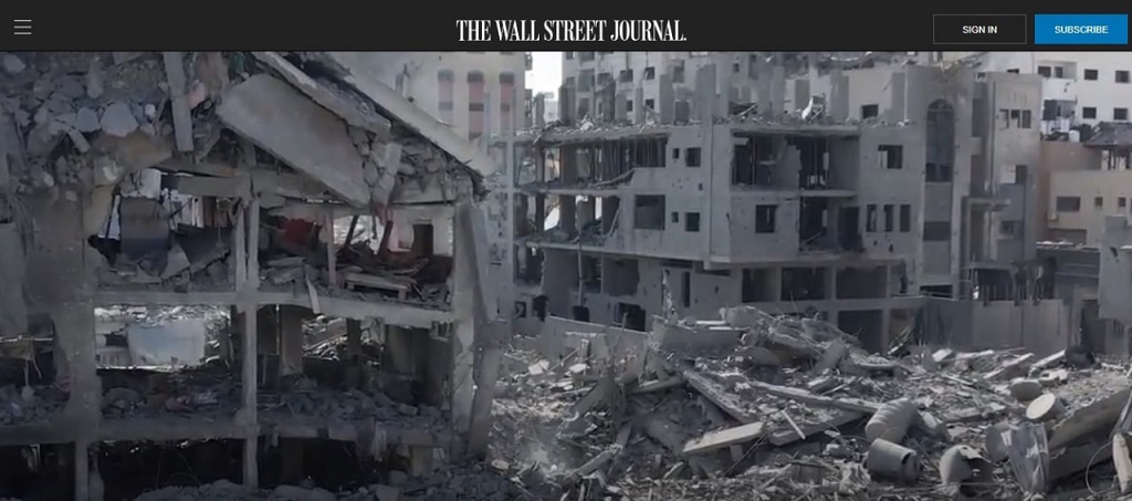 Secondo il Wall Street Journal Gaza è “la nuova Dresda”