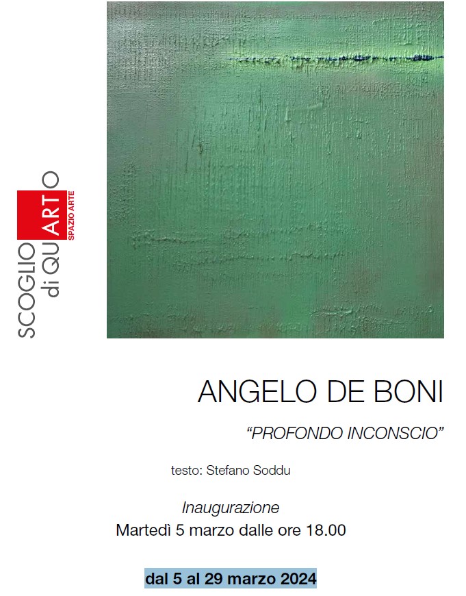 ANGELO DE BONI “PROFONDO INCONSCIO”