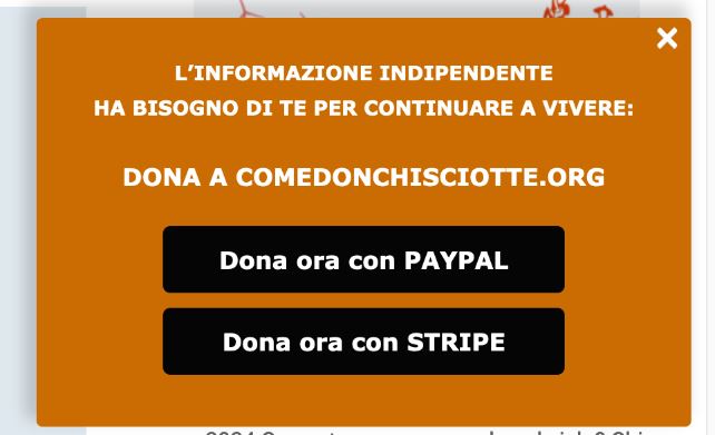 pop up donazioni