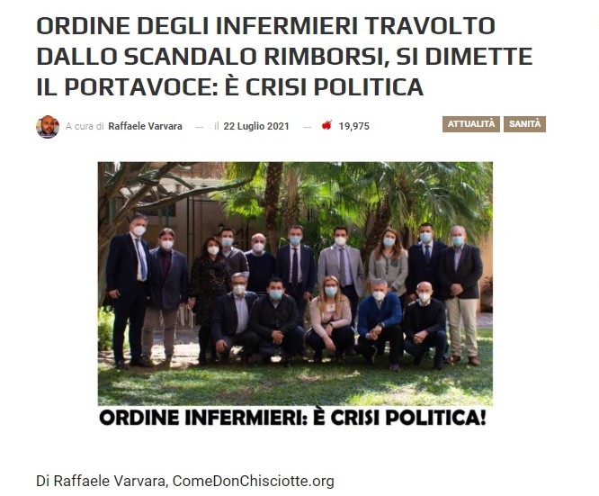 Vittoria per CDC: archiviata la querela per diffamazione da parte dell'ordine degli infermieri Vittoria per CDC: archiviata la querela per diffamazione da parte dell'ordine degli infermieri