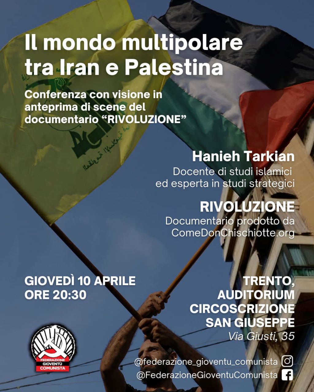 A Trento in esclusiva il documentario "Rivoluzione" il 10 Aprile