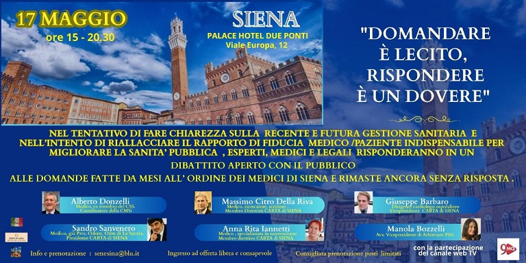 Domandare è lecito, rispondere un dovere: "Fare luce e giustizia su un sistema che di sanitario non ha più nulla"