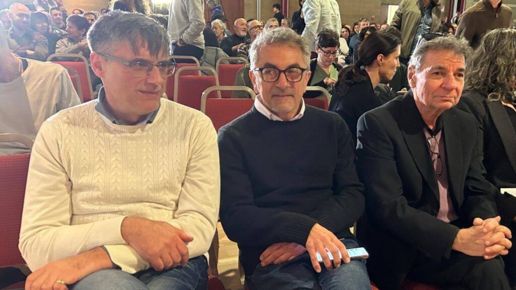 Da sinistra a destra: Filippo Biondi, Armando Mei, Corrado Malanga, del gruppo di ricerca “Khafre Research Project”.