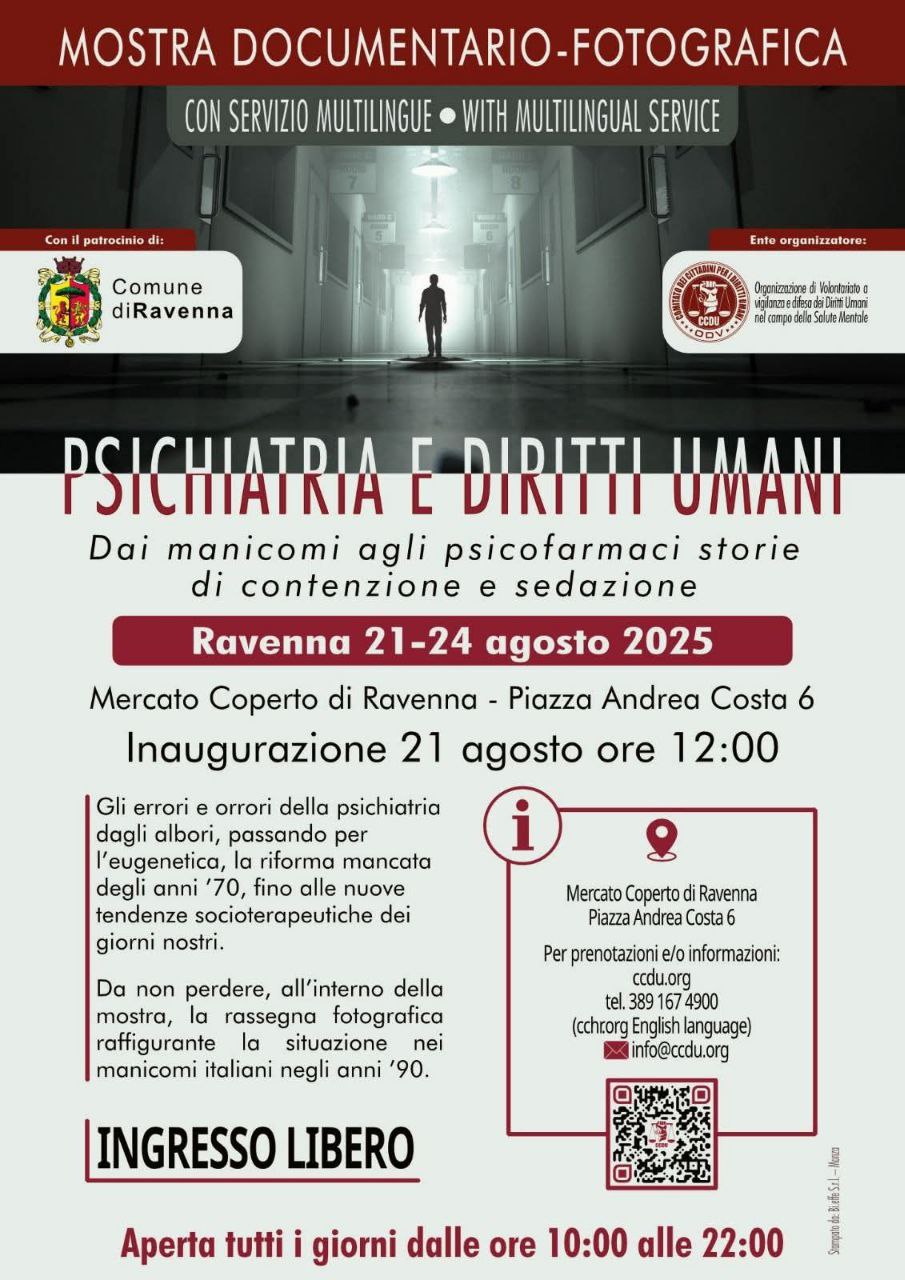 Ravenna: inaugurata la mostra "Psichiatria e Diritti Umani"