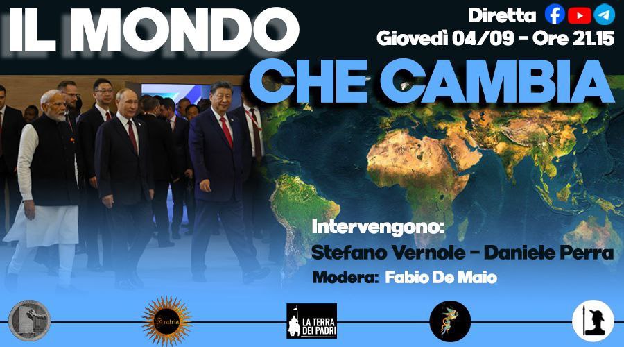 IL MONDO CHE CAMBIA - DIBATTITO VIDEO IN DIRETTA DALLE ORE 21:15