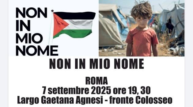 NON IN MIO NOME! A Roma Flash Mob per i Bambini in Palestina