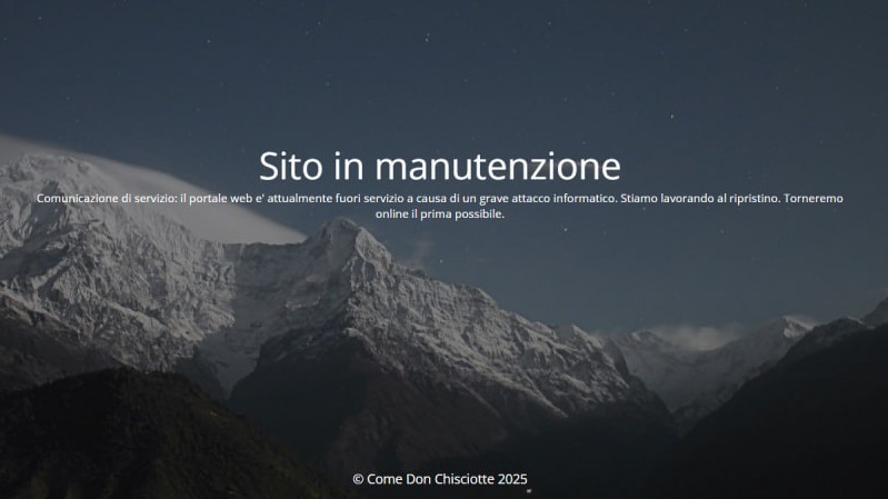 Siamo tornati online dopo un grave attacco informatico: funzionamento portale web ripristinato