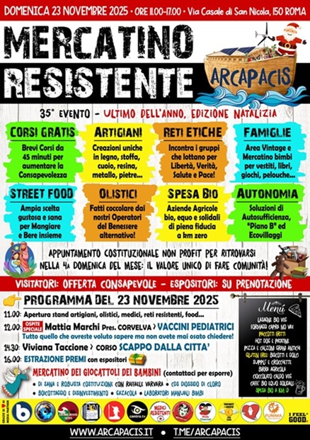 Natale, in casa Arcapacis, inizia il 23 Novembre 2025