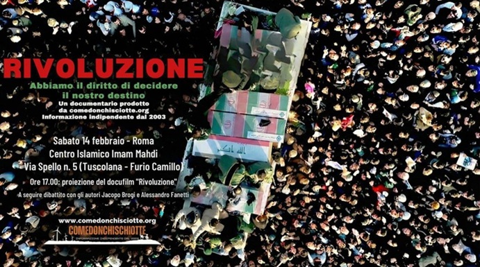 Il docufilm “Rivoluzione” torna a Roma: proiezione sabato 14 febbraio