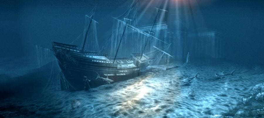 Una nave fantasma alla deriva