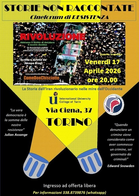 A Torino e Seregno (MB) un fine settimana di "Rivoluzione": in esclusiva il film documentario sull'Iran