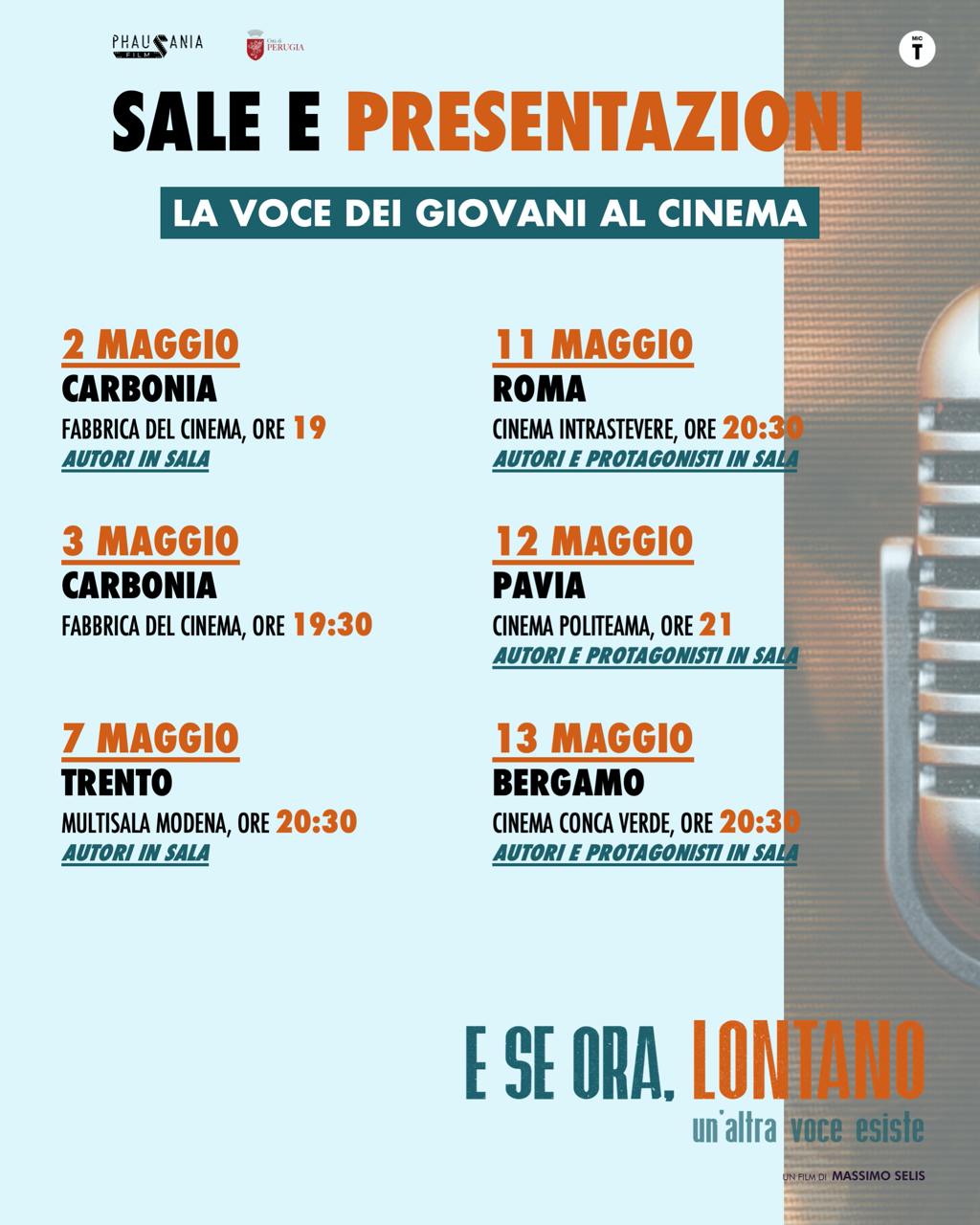 "E se ora, lontano": la voce dei giovani prosegue il tour al cinema